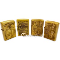 Бензиновые зажигалки 4шт. №8063 "Виски"