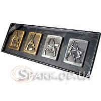 Бензиновые зажигалки/набор 4шт "Оружие" №2-50