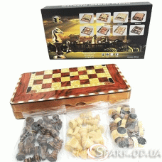 Настільна гра "Шахи, нарди, шашки" (30*30см) №5001D