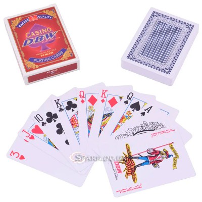 Пластиковые игральные карты "Casino DBW"