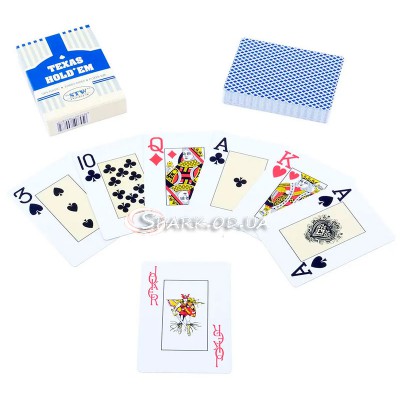 Пластиковые игральные карты № TL8-8 Blue