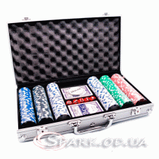 Набір для покеру на 300 фішок у кейсі №702-9