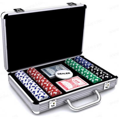 Набор для покера на 200 фишек в кейсе  №702-8