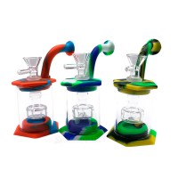 Бонг силикон/стекло 15см. GT-172S