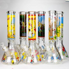 Бонг стеклянный 35см LOT0003-6 "Simpson"