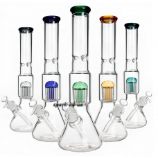 Бонг стеклянный с перколятором 41см № GT-1196SN