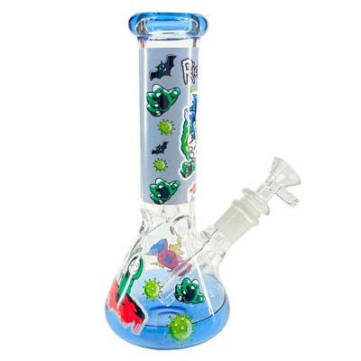 Бонг стеклянный 26см "Rick and Morty" GT-120Z