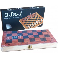 Настольная игра "Шахматы, нарды, шашки" (35*35см) G34