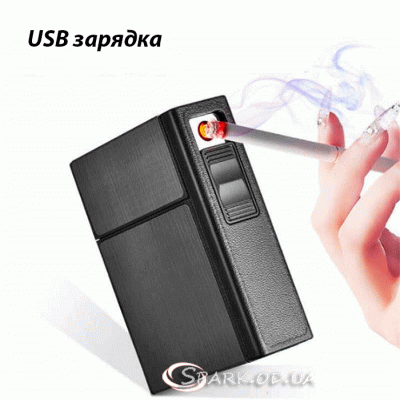Портсигар "под пачку" с USB зажигалкой Focus № JD-YH035A