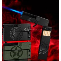 Портсигар с зажигалкой/пистолет №738