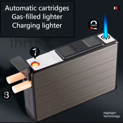 Портсигар-автомат двухрежимный газ/USB №741