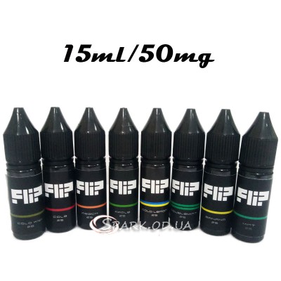 Жидкость для электронных сигарет с солевым никотином Flip 15мл/50мг