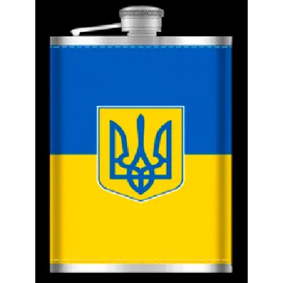 Фляжка 9oz Украина № TL-023