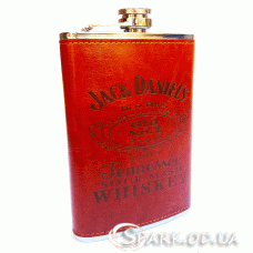 Фляжка кожа 9oz  "Jack Daniels"