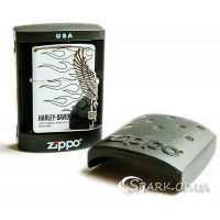 Подарочная бензиновая зажигалка № ZB-301 Silver