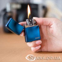 Подарункова бензинова запальничка № ZB-302 Blue