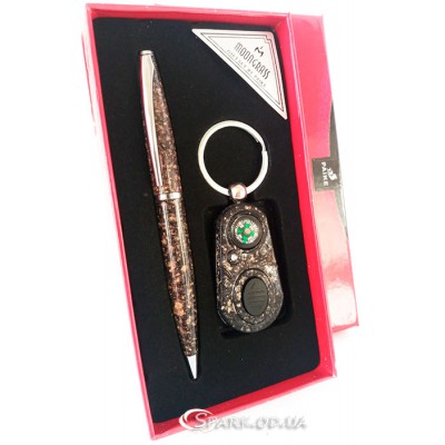 Подарочный набор "Moongrass" ручка/брелок  № RJ7194