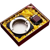 Подарунковий набір попільничка та запальничка Honest № XL-0118