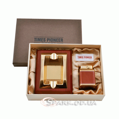 Подарочный набор пепельница и зажигалка Pioneer № 3620