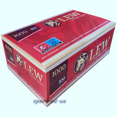 Сигаретные гильзы "Lew" 1000шт