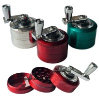 Гриндер металлический с ручкой, 40*41mm № GT-542BA (3 части)