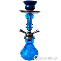 Кальян на дві трубки, 38см №3-23 Синій