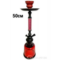 Кальян на одну трубку, 50см. № 0154-1 Червоний