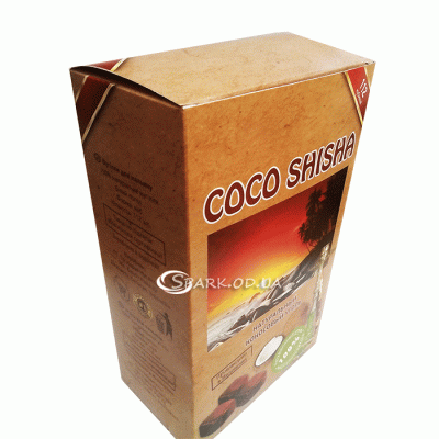 Уголь кокосовый Cocoshisha 1кг. 72 кубика (крупный)