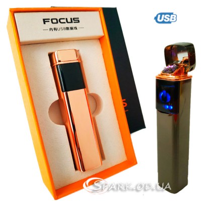 Зажигалка USB импульсная Focus № JD-029
