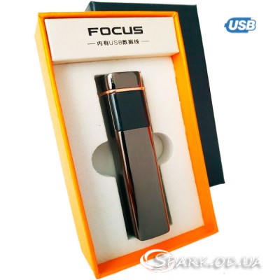 Зажигалка USB импульсная Focus № JD-029