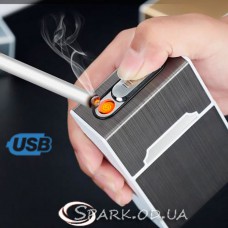 Портсигар с USB зажигалкой № YR 4-17