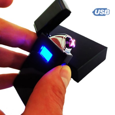 USB зажигалка импульсная/двойная дуга № 425