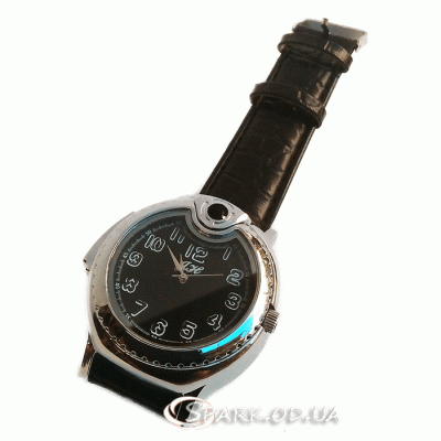 Запальничка годинник на руку № 1048F14 з підсвічуванням