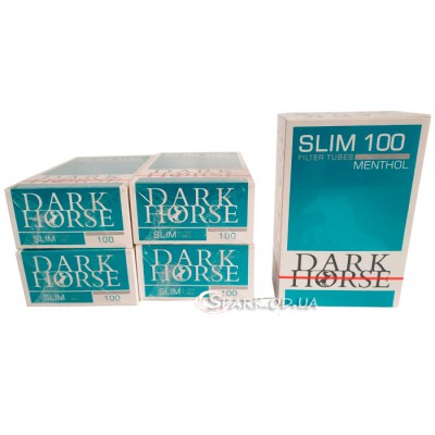 Гильзы "Dark Horse Slim 100" (ящик-100шт.) Ментол