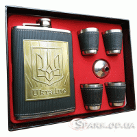 Набор с флягой 9oz "Украина" № 5-14