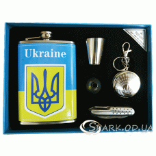 Набор с флягой 9oz "Украина" № LXR-3