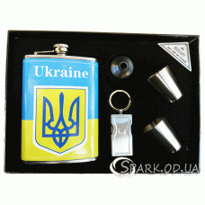Набор с флягой 9oz "Украина" № LXR-5