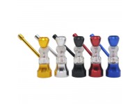 Трубка курильна метал/скло HQ-50