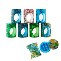 Контейнер силикон/стекло/тайник,180мл