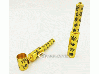 Трубка металева курильна "Золото"