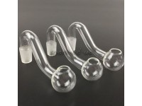 Трубка стеклянная курительная/адаптер "Oil Burner" 12-05 (75мм)