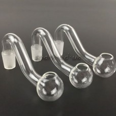 Трубка скляна курильна/адаптер "Oil Burner" 12-05 (75мм)