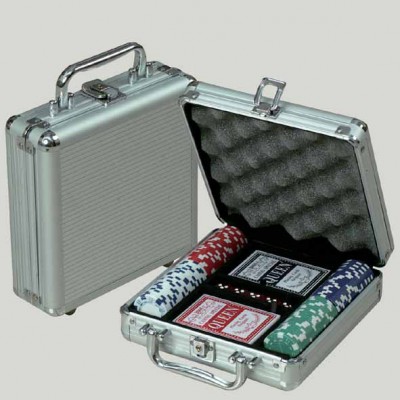 Набор для покера на 100 фишек в кейсе  №702-7