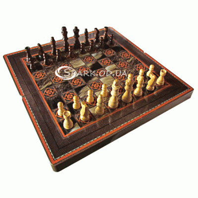 Настольная игра "Шахматы, нарды, шашки" № W5009C