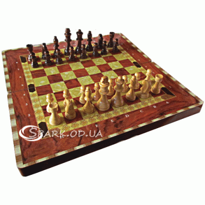 Настольная игра "Шахматы, нарды, шашки" № W5009D