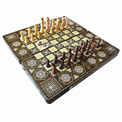 Настольная игра "Шахматы, нарды, шашки" № W5009A