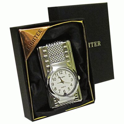 Подарочная зажигалка "Часы" № HY-608