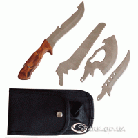Набір: сокира+ніж+ніж+пила+чохол
